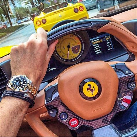 rolex and ferrari brands.